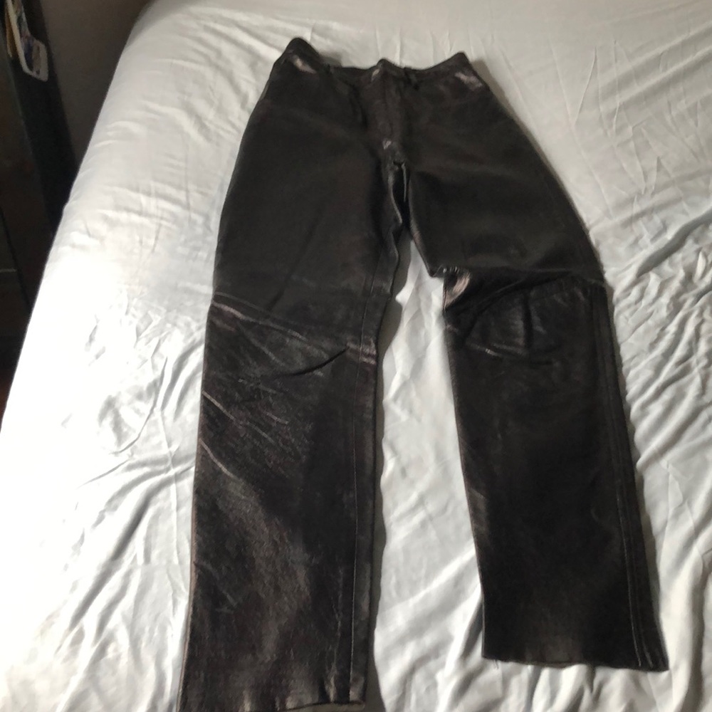 Soft Italian leather pants